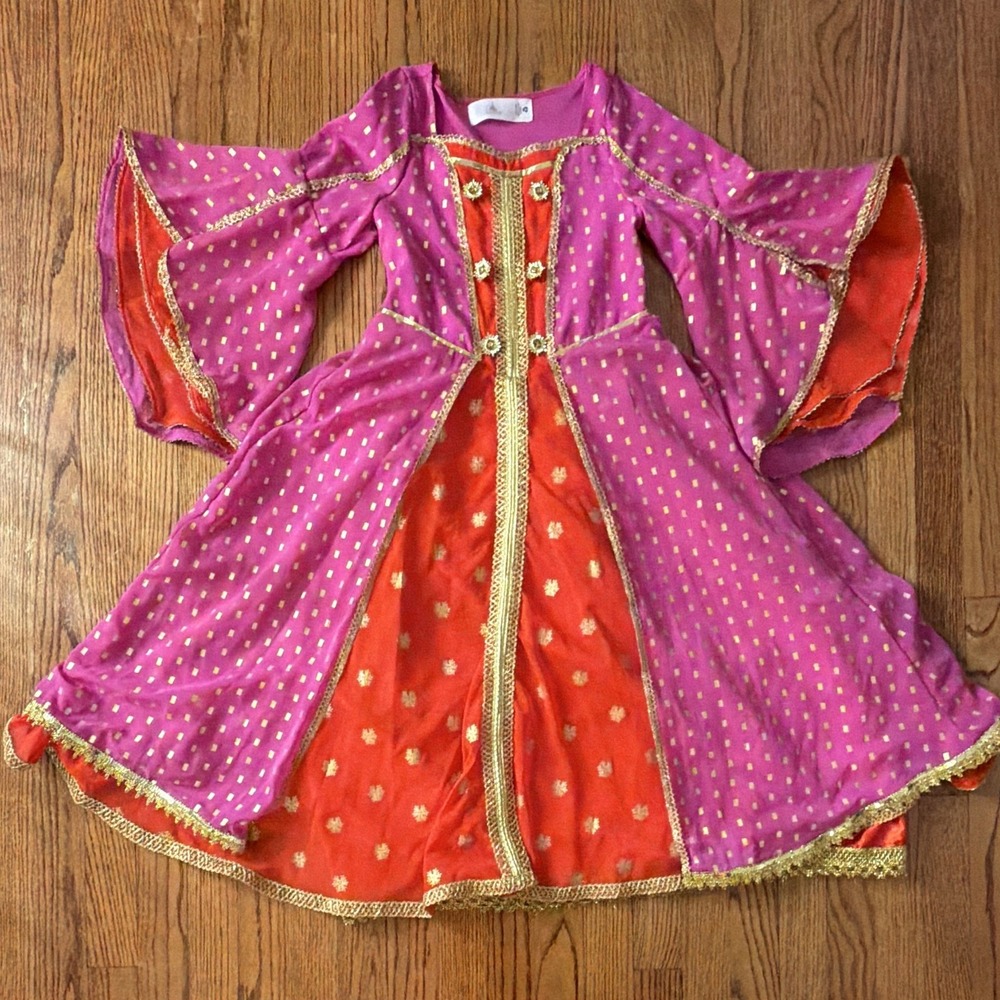 Disney Jasmine Live Action Costume Gown Size 7/8
